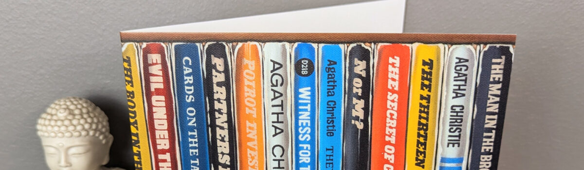 Agatha Christie Book Art Card