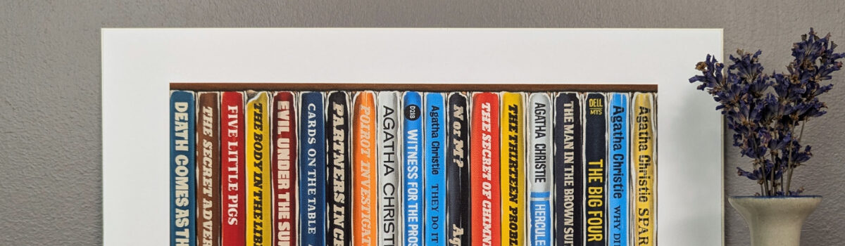Agatha Christie Book Art Print