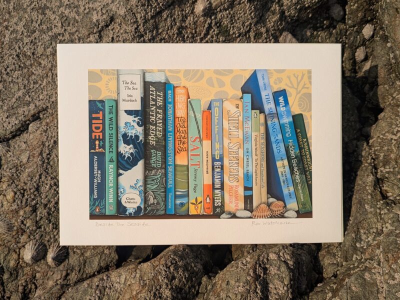 Seaside Book Art Print