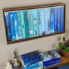 Women In Blue Book Shelf Painting - Image 5