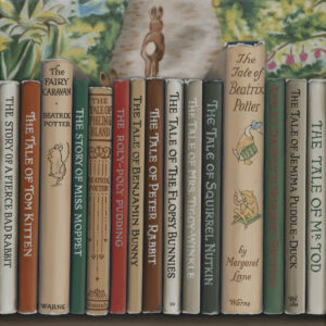 'Beatrix' Original Bookshelf Oil Painting